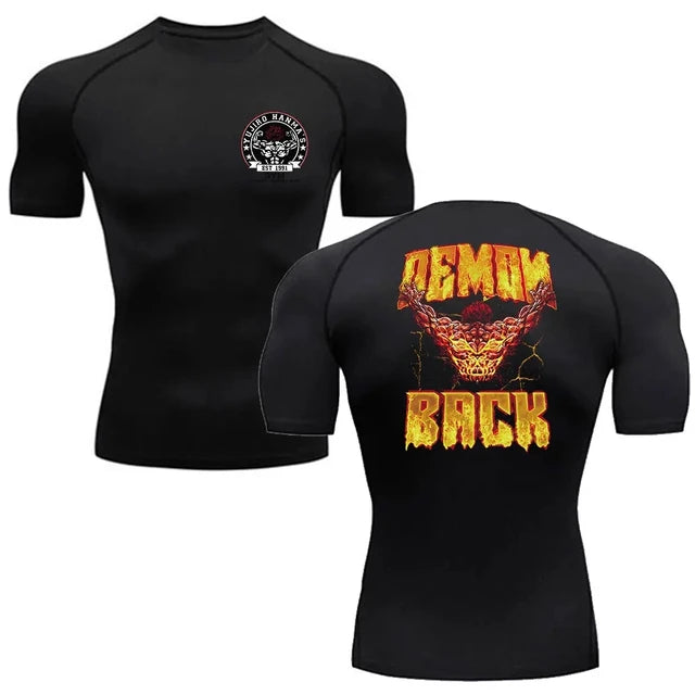 Anime Baki Compression Tshirts for Men Gym Workout