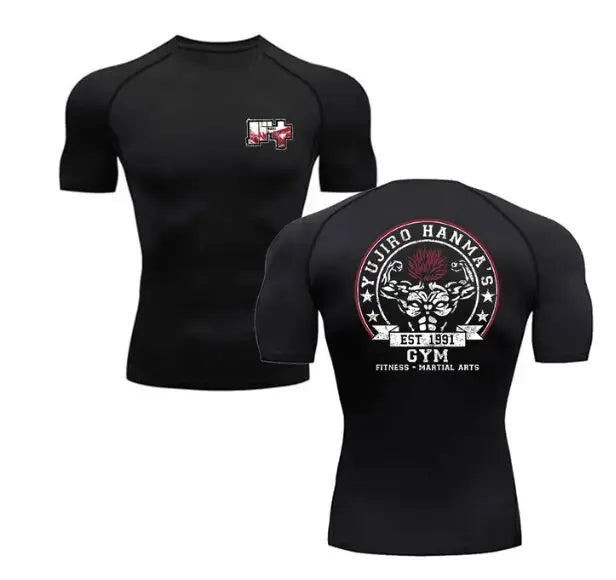 Anime Baki Compression Tshirts for Men Gym Workout